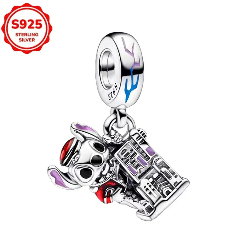 Bijoux Disney Stitch – Collier & Boucles d’Oreilles Argent