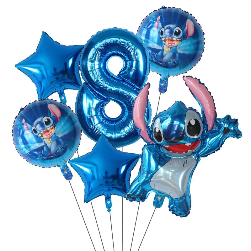 Ballons d'anniverssaire Disney Lilo & Stitch 6pcs