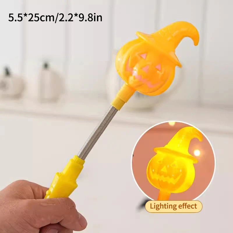 Bâton Secoueur Citrouille Lumineux Halloween
