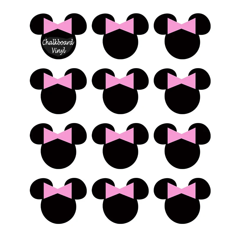 12 Stickers Minnie Mouse pour Fête