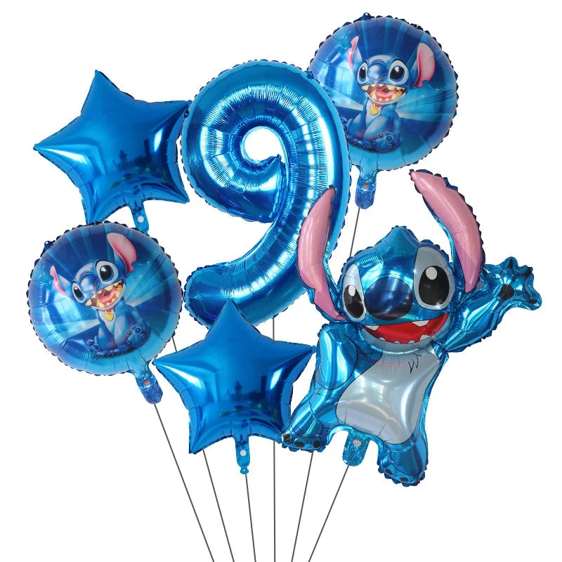 Ballons d'anniverssaire Disney Lilo & Stitch 6pcs