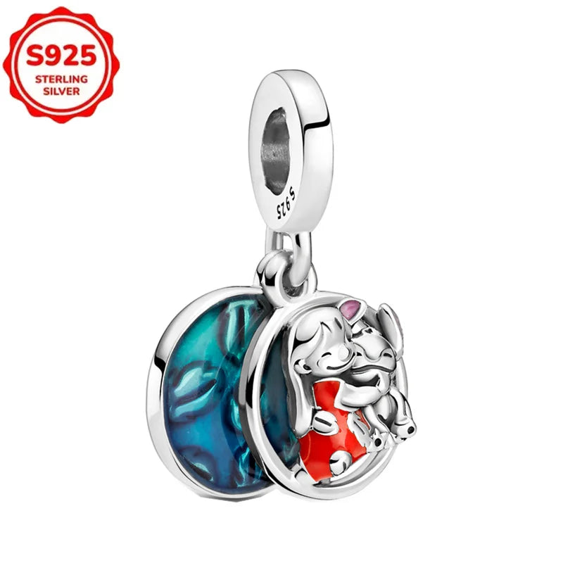 Bijoux Disney Stitch – Collier & Boucles d’Oreilles Argent