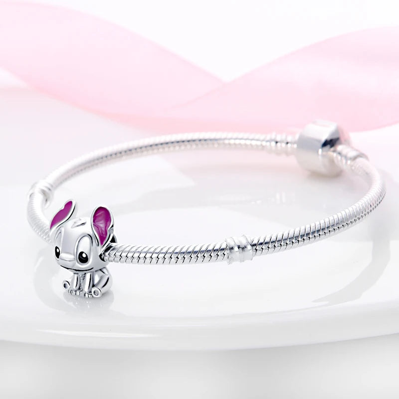 Bijoux Disney Stitch – Collier & Boucles d’Oreilles Argent