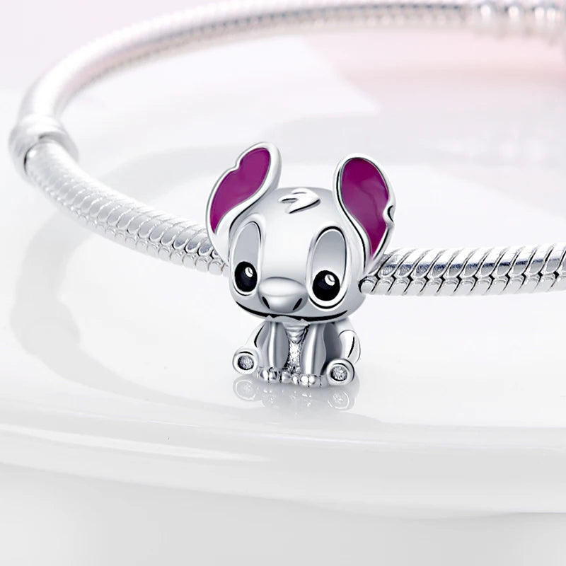 Bijoux Disney Stitch – Collier & Boucles d’Oreilles Argent