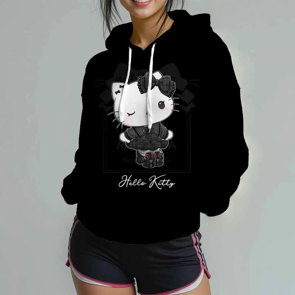 Sweat à Capuche Hello Kitty pour Femmes