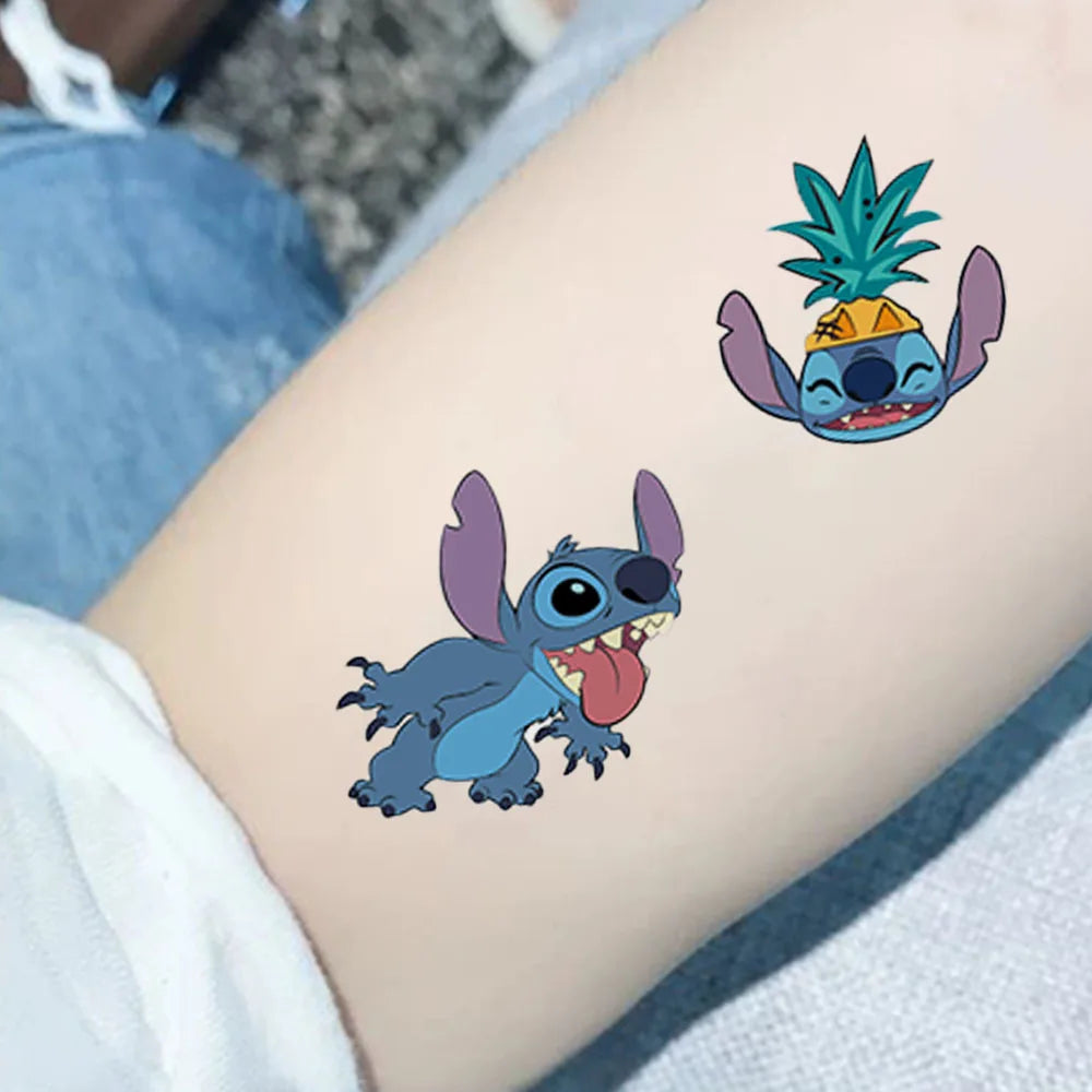 10 Tatouages Temporaires Stitch
