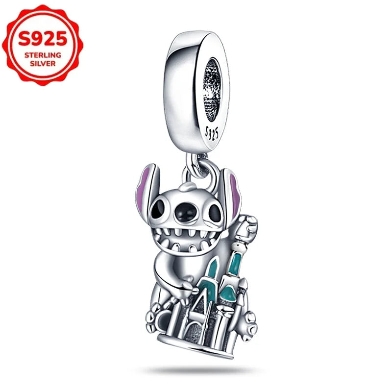 Bijoux Disney Stitch – Collier & Boucles d’Oreilles Argent