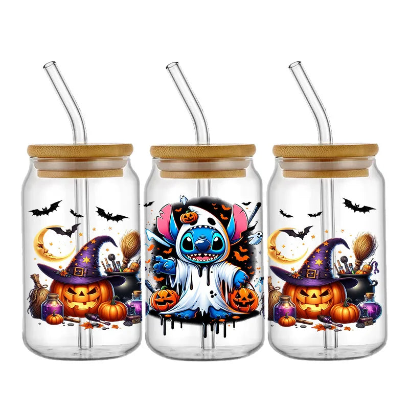 Sticker Disney Halloween Stitch pour Tasse