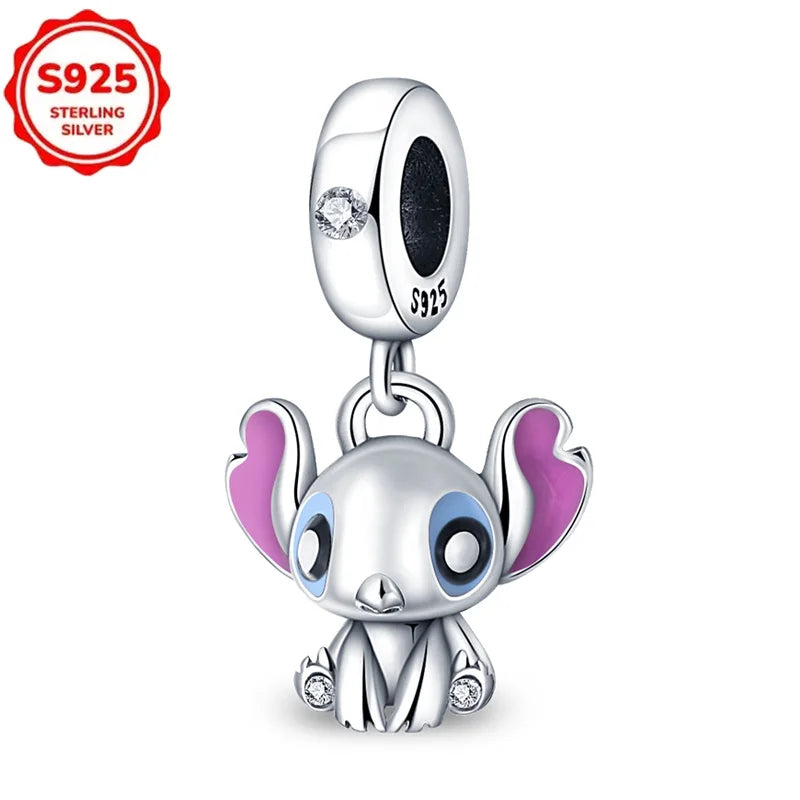 Bijoux Disney Stitch – Collier & Boucles d’Oreilles Argent