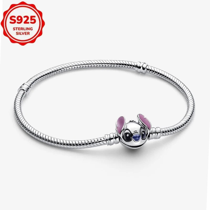 Bijoux Disney Stitch – Collier & Boucles d’Oreilles Argent
