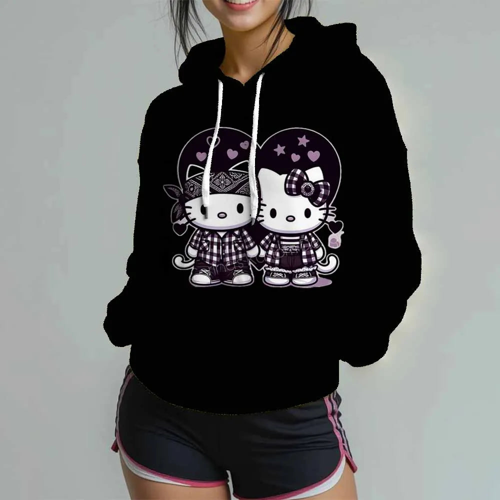 Sweat à Capuche Hello Kitty pour Femmes