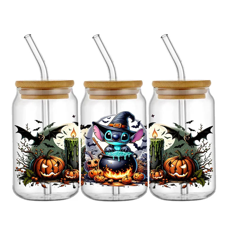 Sticker Disney Halloween Stitch pour Tasse