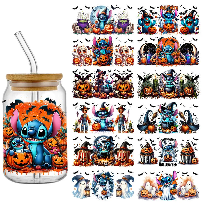 Sticker Disney Halloween Stitch pour Tasse