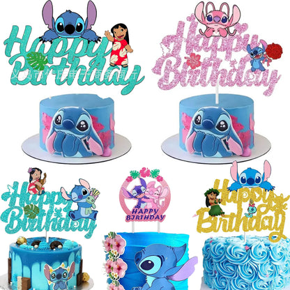 Décoration de Gâteau Disney Stitch – Anniversaire & Baby Shower