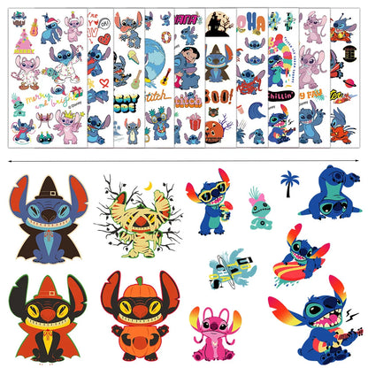 10 Tatouages Temporaires Stitch