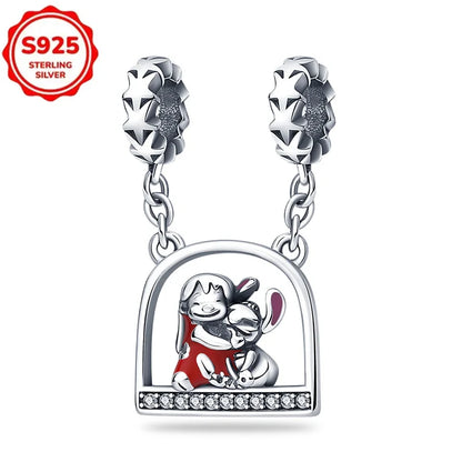 Bijoux Disney Stitch – Collier & Boucles d’Oreilles Argent