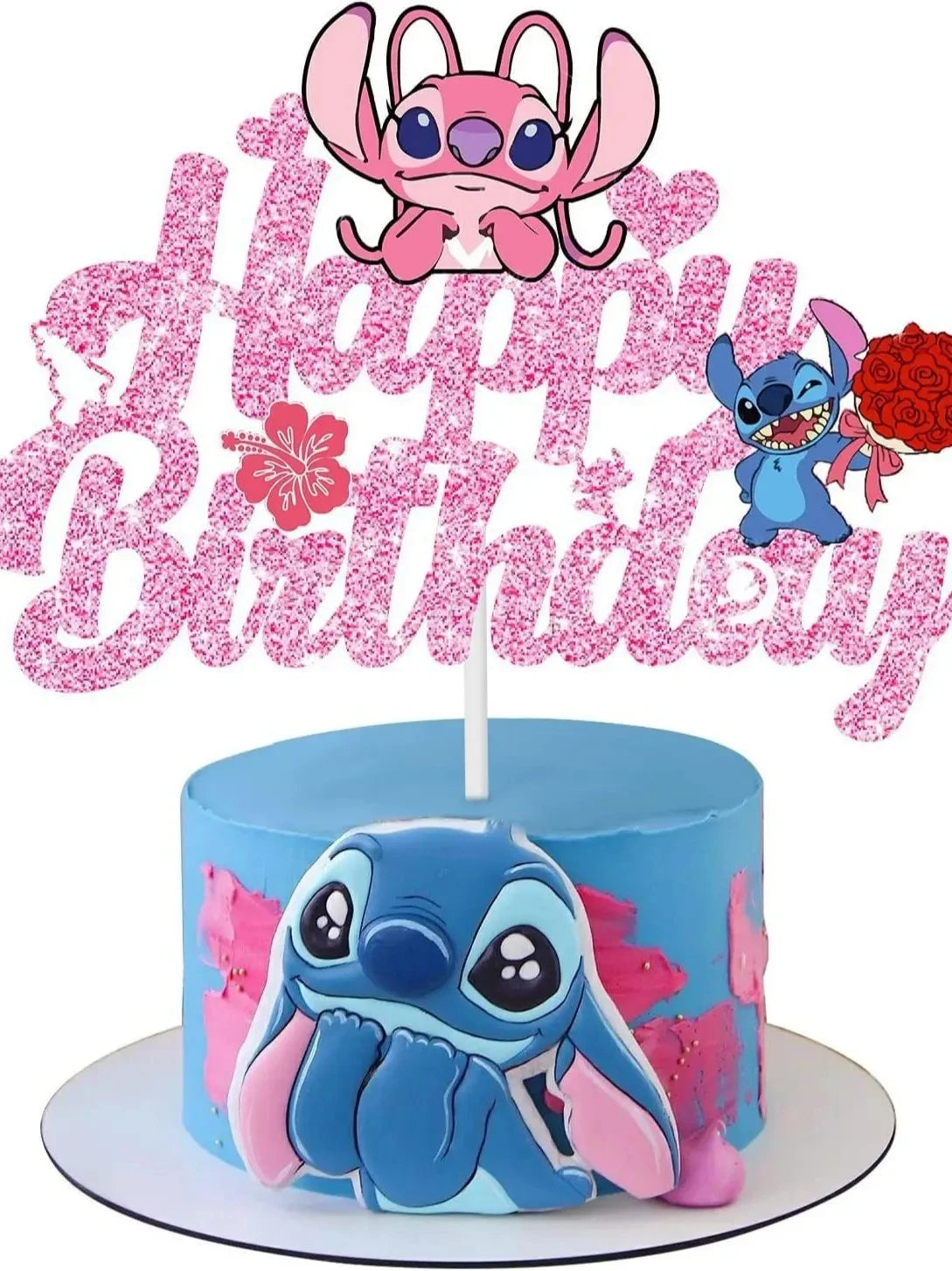 Décoration de Gâteau Disney Stitch – Anniversaire & Baby Shower
