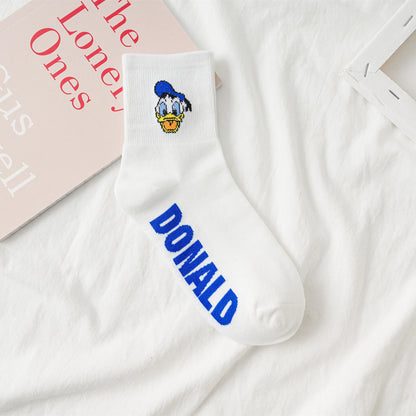 1 Pair Disney Women Socks Female Korean