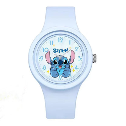 Disney Anime Stitch Watch Kawaii Lilo & Stitch Children Watches Sports Silicone Watch Cartoon Stitch Watch Kids Toy Gifts