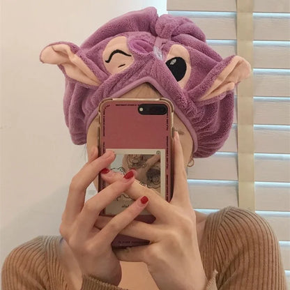 Serviette Séchage Cheveux Disney Stitch – Coral Velvet