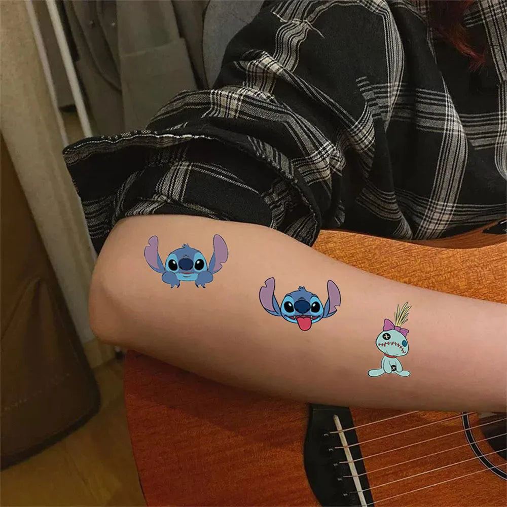 10 Tatouages Temporaires Stitch