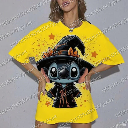 T-shirt Stitch Halloween Femme