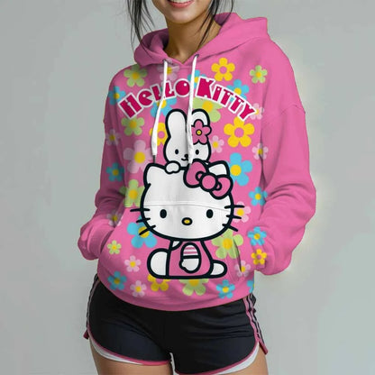 Sweat à Capuche Hello Kitty pour Femmes