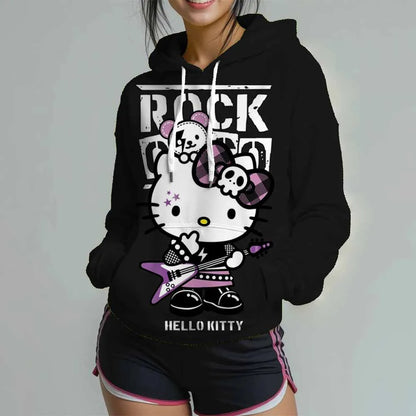 Sweat à Capuche Hello Kitty pour Femmes