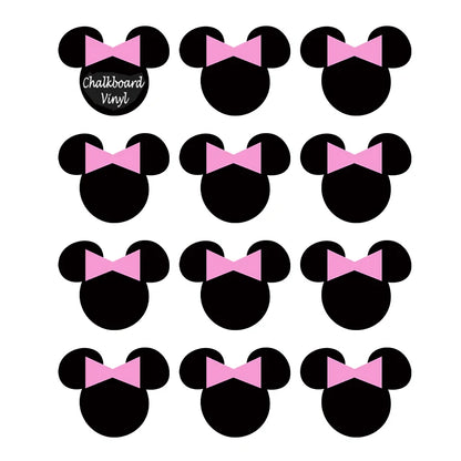 12 Stickers Minnie Mouse pour Fête