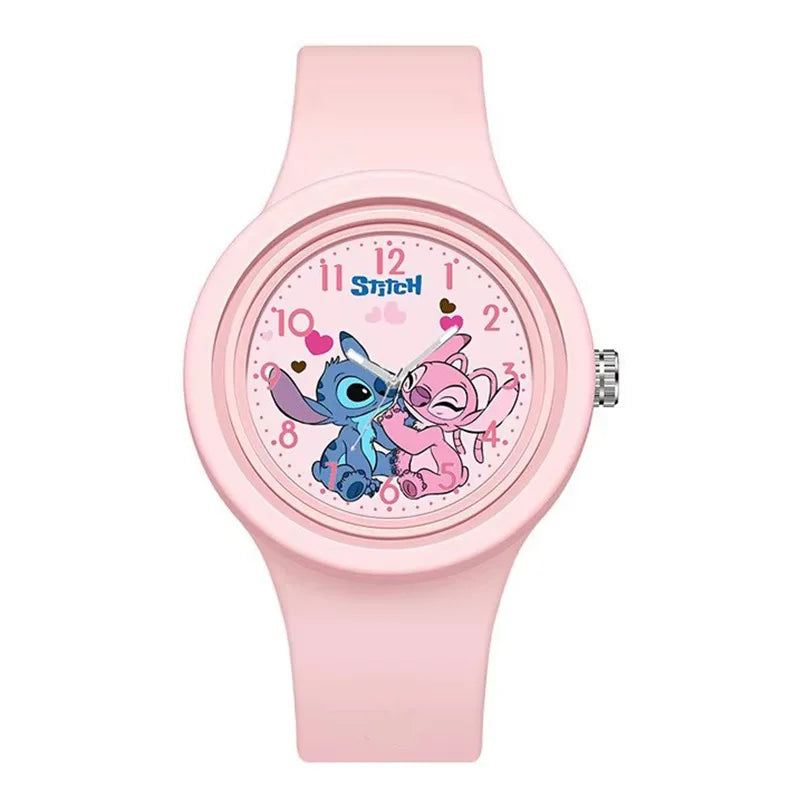 Disney Anime Stitch Watch Kawaii Lilo & Stitch Children Watches Sports Silicone Watch Cartoon Stitch Watch Kids Toy Gifts