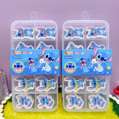 Lot de 10 Gommes Disney Stitch