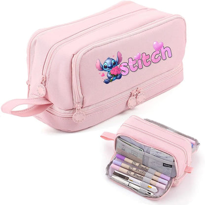 STITCH Large Capacity Stationery Case Durable Oxford Cloth Pencil