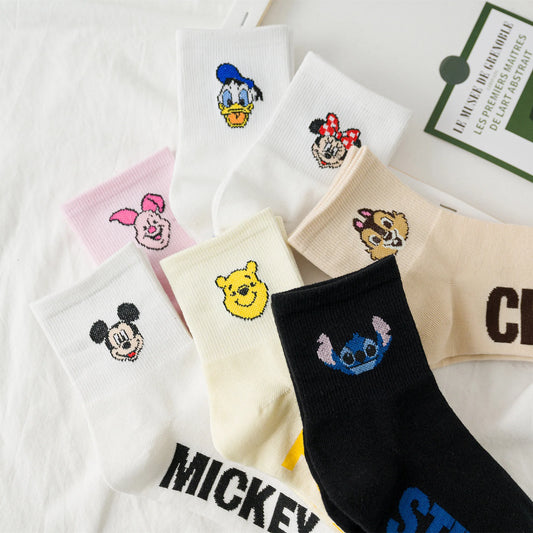 1 Pair Disney Women Socks Female Korean