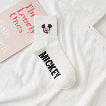1 Pair Disney Women Socks Female Korean