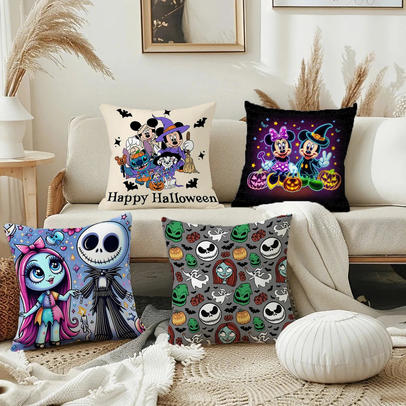 Housses de Coussin Halloween - L’Étrange Noël de Monsieur Jack