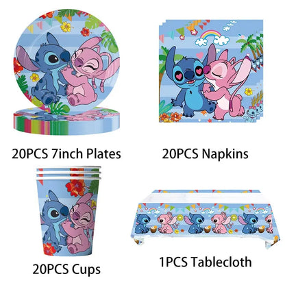 Décorations et Tableware d'Aniverssaire - Lilo &  Stitch