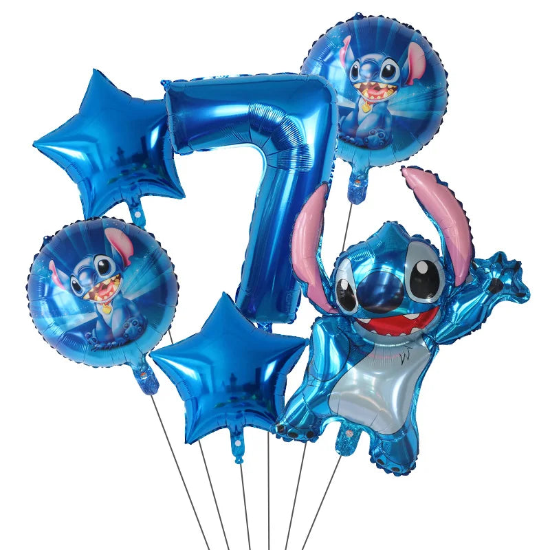 Ballons d'anniverssaire Disney Lilo & Stitch 6pcs