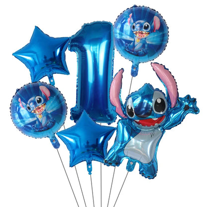 Ballons d'anniverssaire Disney Lilo & Stitch 6pcs