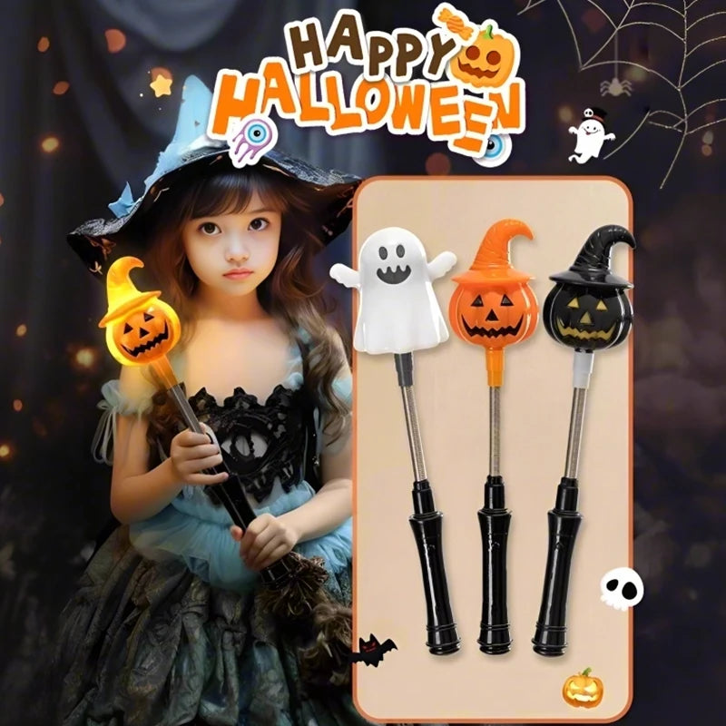 Bâton Secoueur Citrouille Lumineux Halloween