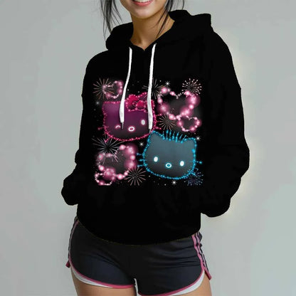Sweat à Capuche Hello Kitty pour Femmes