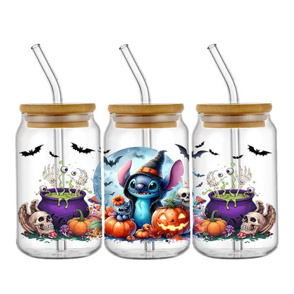 Sticker Disney Halloween Stitch pour Tasse
