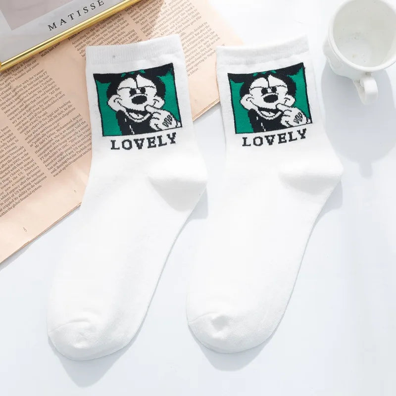 1 Pair Disney Women Socks Female Korean