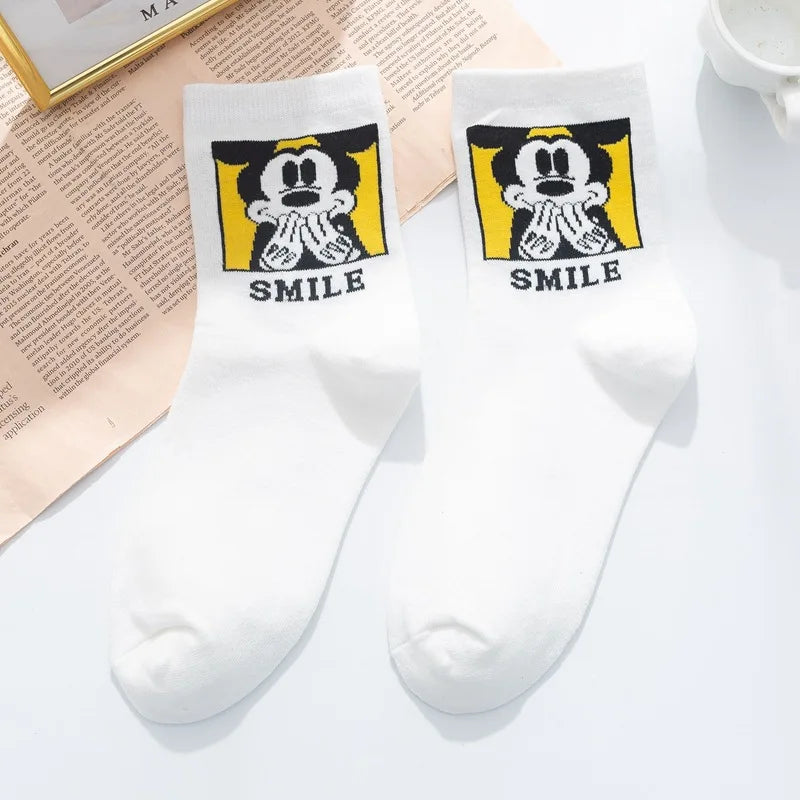 1 Pair Disney Women Socks Female Korean
