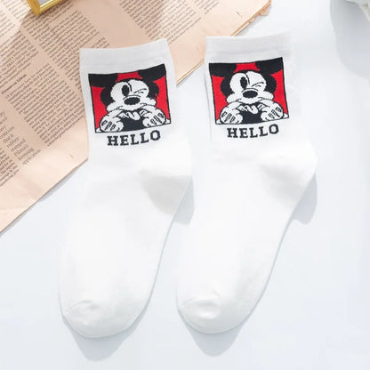 1 Pair Disney Women Socks Female Korean