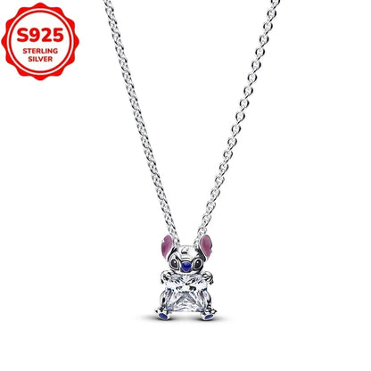 Bijoux Disney Stitch – Collier & Boucles d’Oreilles Argent