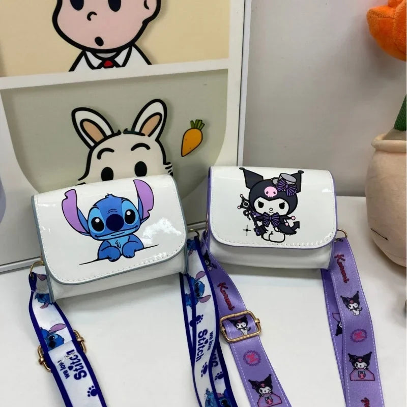 Anime Cute  Kuromi Stitch Crossbody Bags Girls Women Luxury Brand Bag High Quality mini Designer Bags Gifts