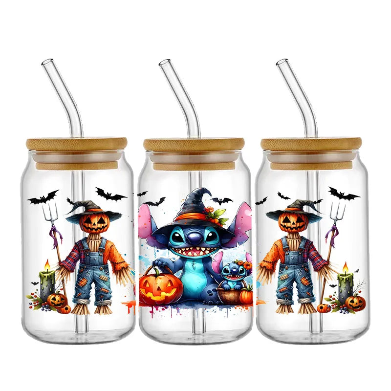 Sticker Disney Halloween Stitch pour Tasse