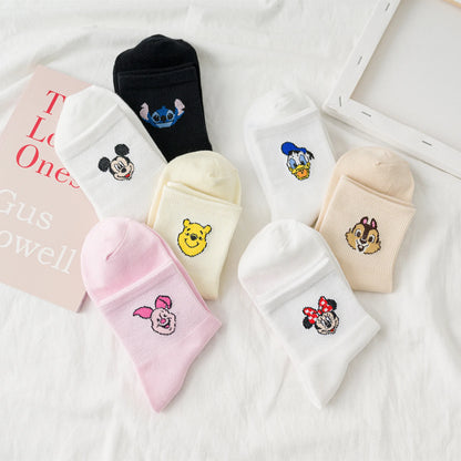 1 Pair Disney Women Socks Female Korean