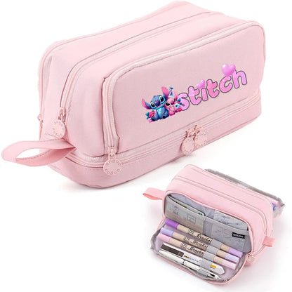 STITCH Large Capacity Stationery Case Durable Oxford Cloth Pencil