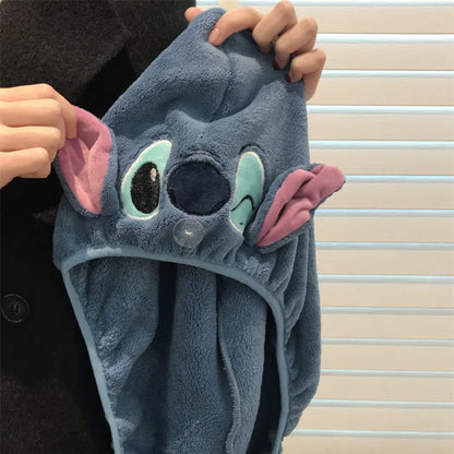 Serviette Séchage Cheveux Disney Stitch – Coral Velvet